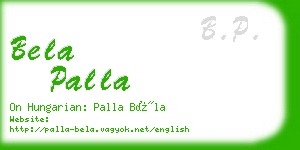 bela palla business card